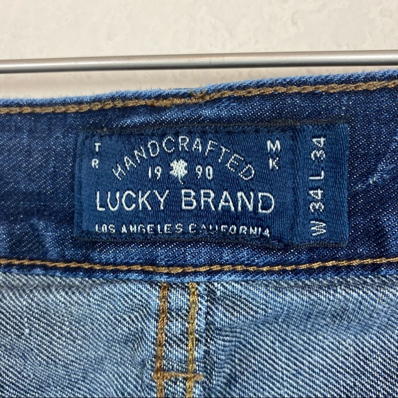 Lucky Men’s Original Straight Dark Wash Blue Jeans - Picture 8 of 12